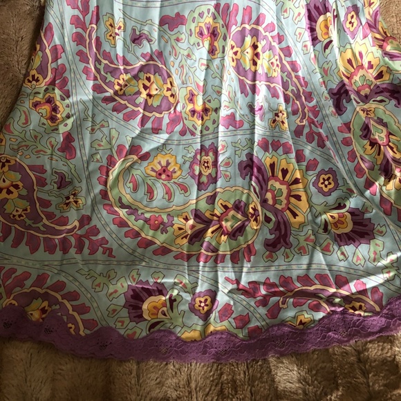 LUXURY NICK&NORA 100%SILK CHEMISE, RARE PLUS SIZEXXL,VHTF, EUC,VIBRANT, ELEGANT - Picture 13 of 16